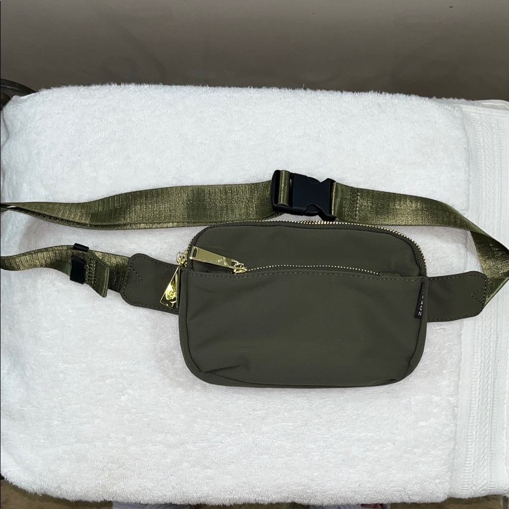 Zorfin Olive Green Crossbody Bag